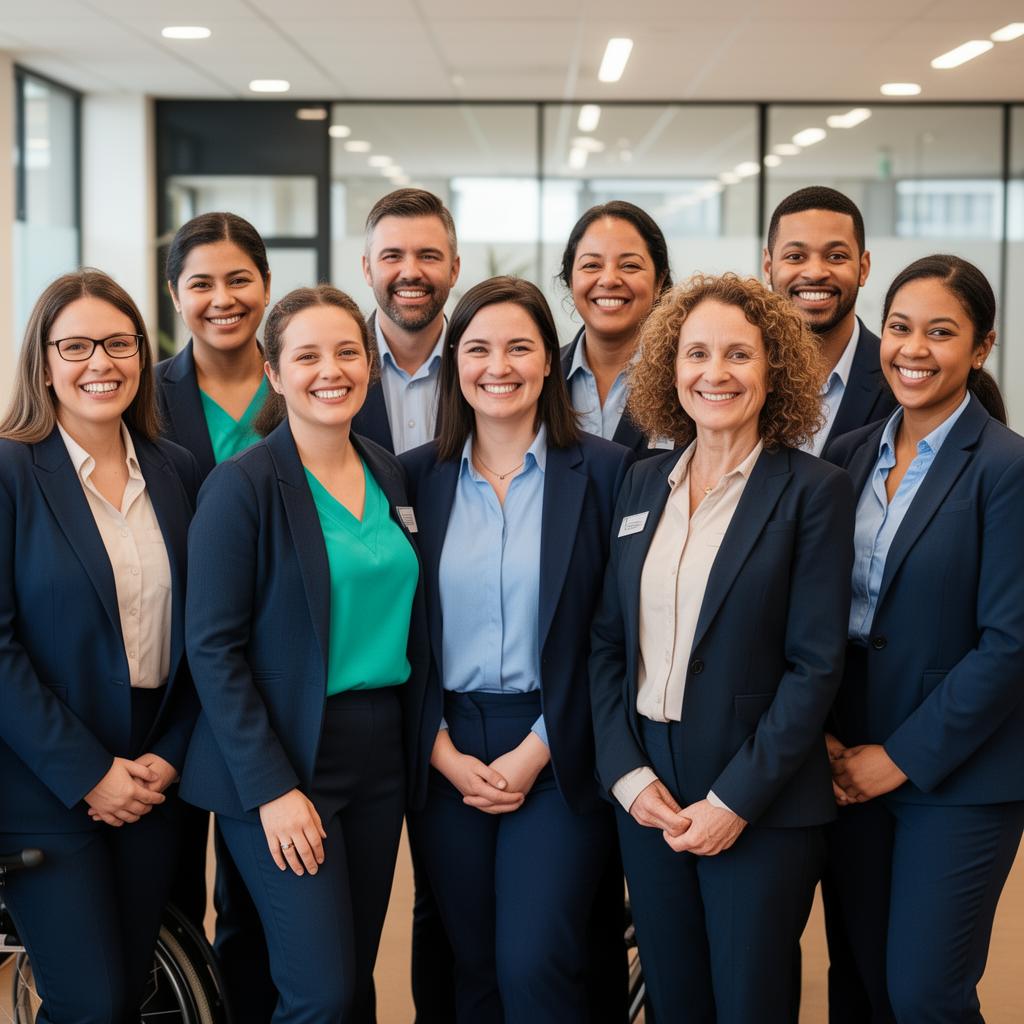 AllCareCo diverse team of NDIS support professionals